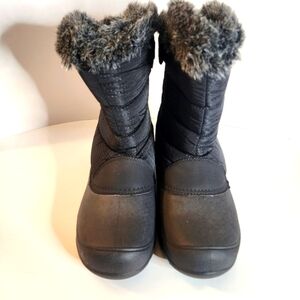Women's Black Fur-Lined Winter Boots